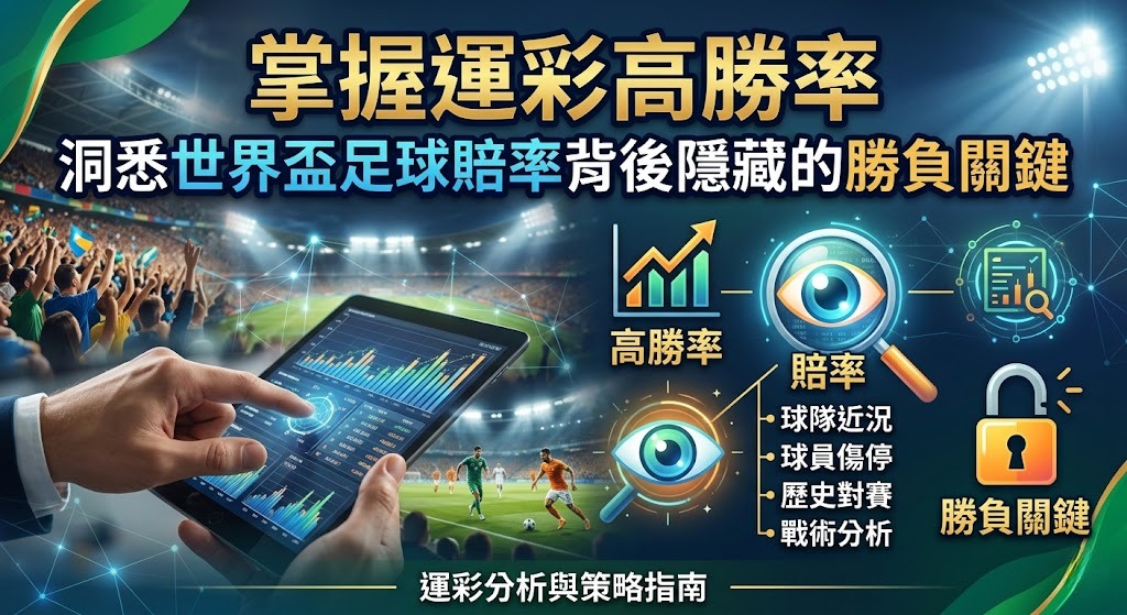 洞悉世界盃足球賠率背後隱藏的勝負關鍵